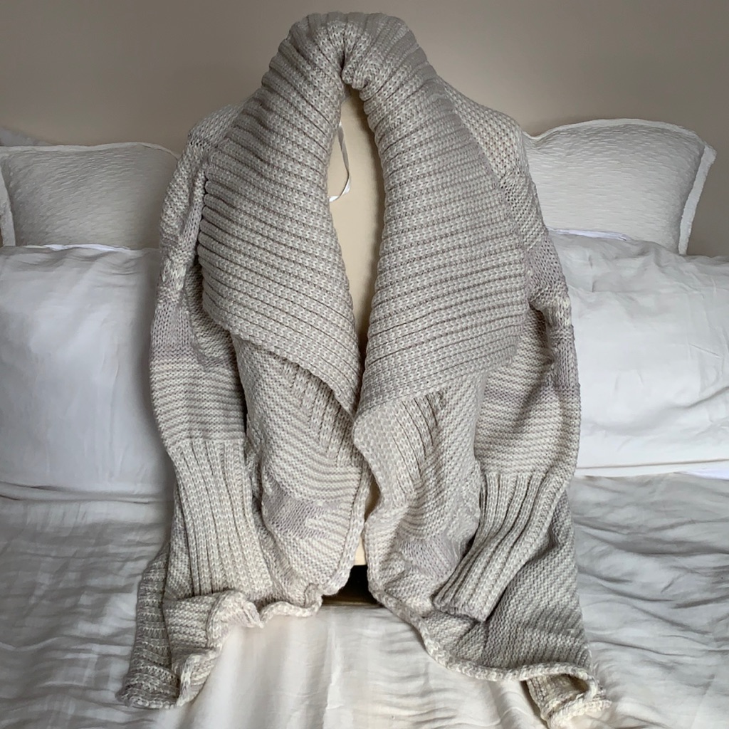 Gray Aztec Pattern Cardigan